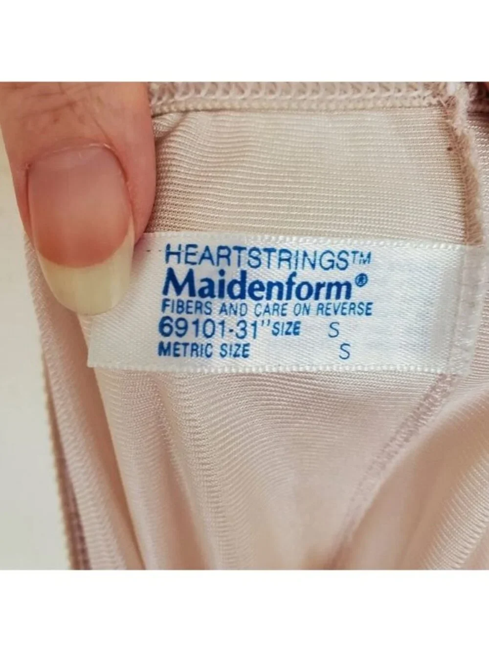 Heartstrings by Maidenform vintage pale pink midi length slip union label